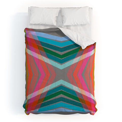 Sewzinski Rainbow Lines Comforter