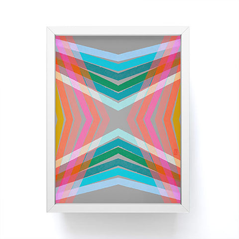 Sewzinski Rainbow Lines Framed Mini Art Print