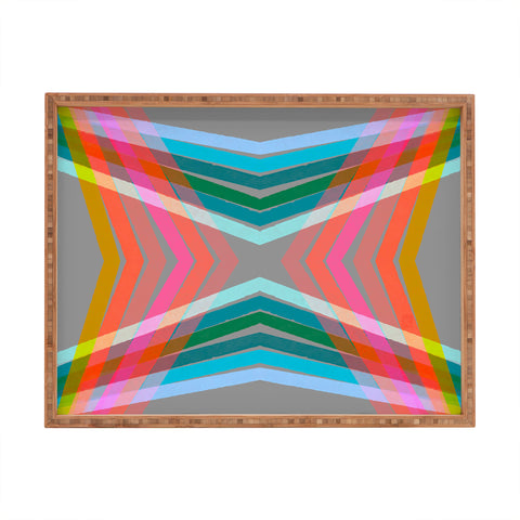 Sewzinski Rainbow Lines Rectangular Tray