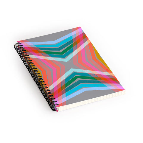 Sewzinski Rainbow Lines Spiral Notebook