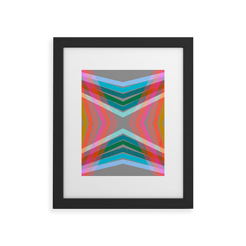 Sewzinski Rainbow Lines Framed Art Print