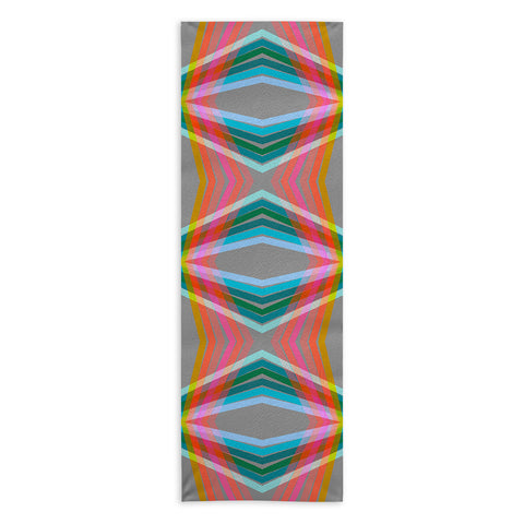 Sewzinski Rainbow Lines Yoga Towel