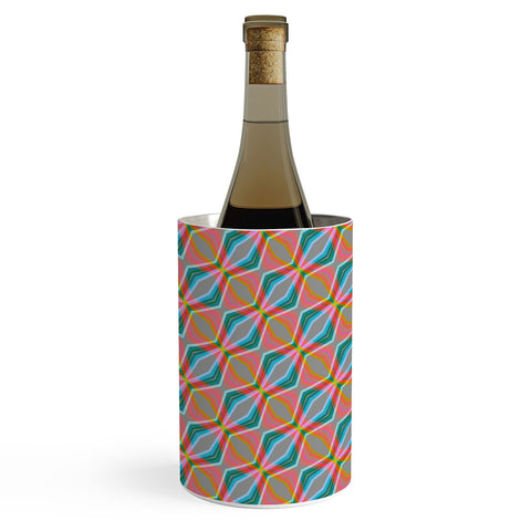 Sewzinski Rainbow Zig Zag Pattern Wine Chiller