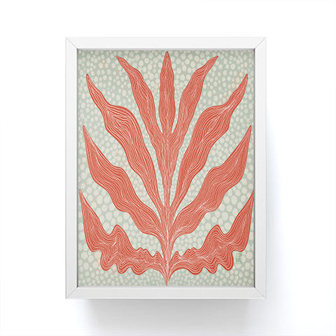 Sewzinski Red Seaweed Framed Mini Art Print