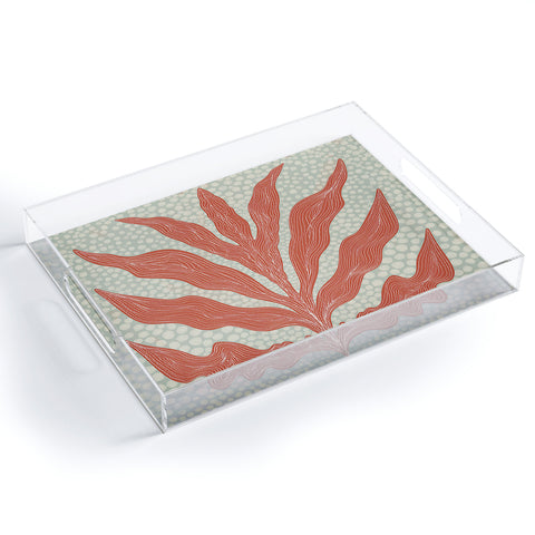 Sewzinski Red Seaweed Acrylic Tray