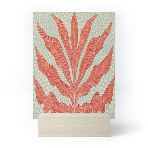 Sewzinski Red Seaweed Mini Art Print