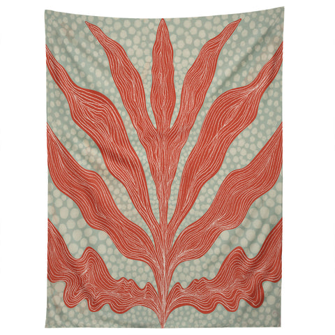 Sewzinski Red Seaweed Tapestry