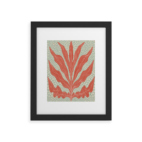 Sewzinski Red Seaweed Framed Art Print