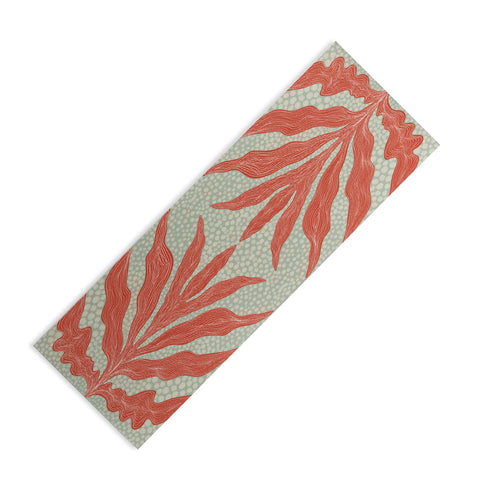 Sewzinski Red Seaweed Yoga Mat
