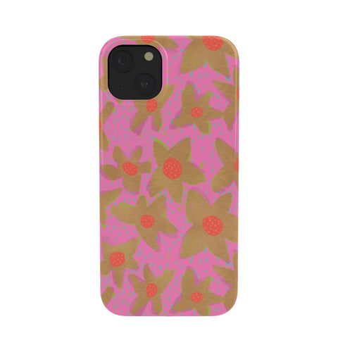 Sewzinski Retro Flowers on Pink Phone Case