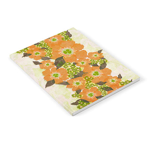 Sewzinski Retro Orange Flowers Notebook