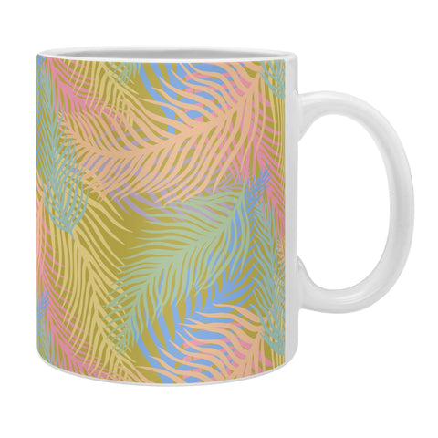 Sewzinski Retro Palms Bright Pastels Coffee Mug