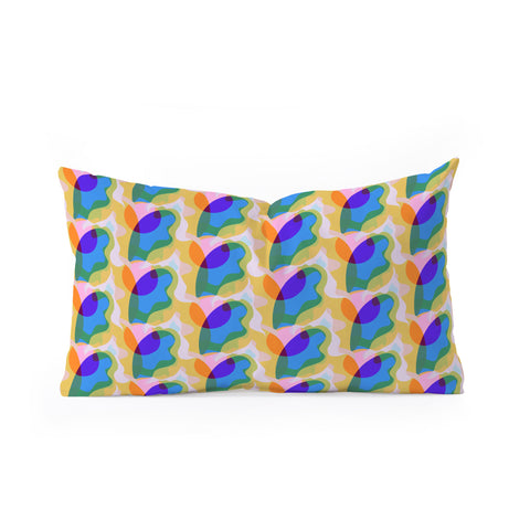 Sewzinski Saturated Shapes Oblong Throw Pillow