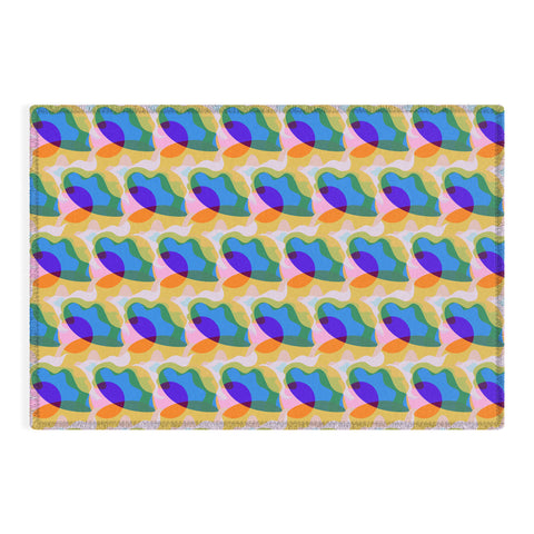Sewzinski Saturated Shapes Outdoor Rug