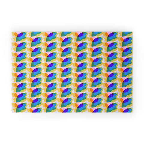 Sewzinski Saturated Shapes Welcome Mat