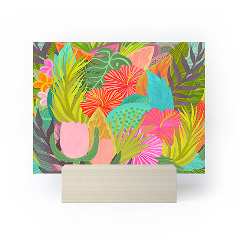 Sewzinski Saturated Tropical Garden Mini Art Print