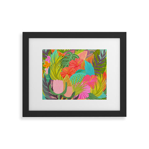Sewzinski Saturated Tropical Garden Framed Art Print