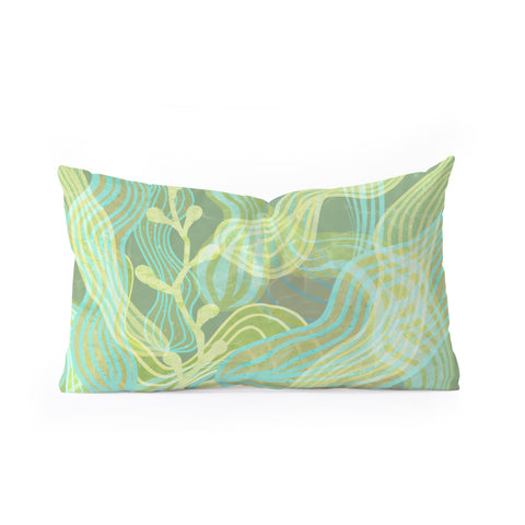 Sewzinski Sea Kelp Forest Oblong Throw Pillow