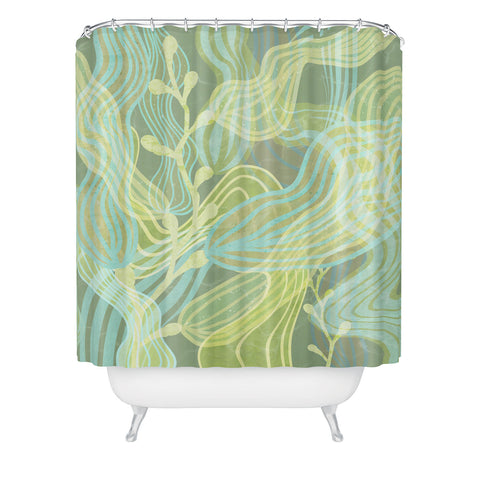 Sewzinski Sea Kelp Forest Shower Curtain