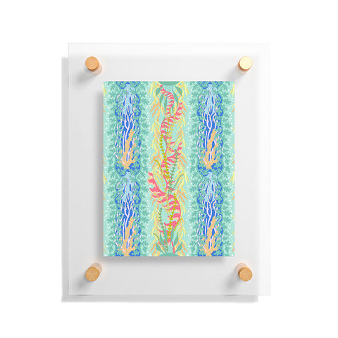 Sewzinski Seaweed and Coral Pattern Floating Acrylic Print