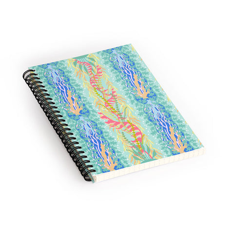 Sewzinski Seaweed and Coral Pattern Spiral Notebook