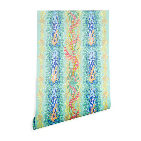 Sewzinski Seaweed and Coral Pattern Wallpaper