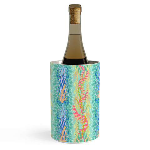 Sewzinski Seaweed and Coral Pattern Wine Chiller