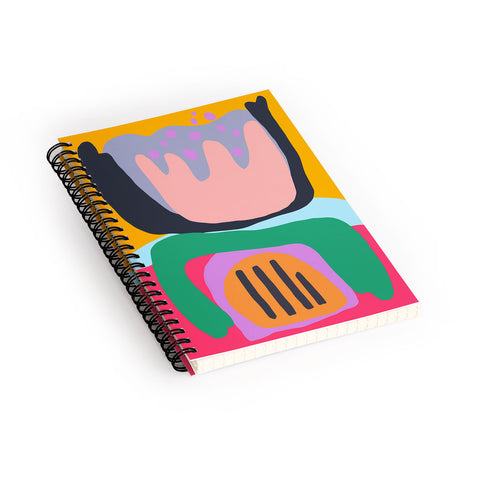 Sewzinski Shapes and Layers 26 Spiral Notebook
