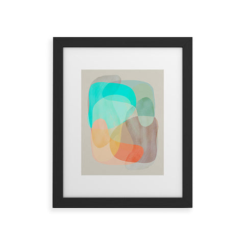 Sewzinski Shapes and Layers 29 Framed Art Print