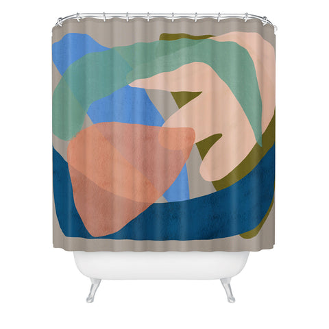 Sewzinski Shapes and Layers 30 Shower Curtain