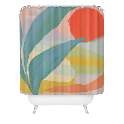 Sewzinski Shapes and Layers 33 Shower Curtain