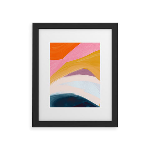 Sewzinski Shapes and Layers 36 Framed Art Print