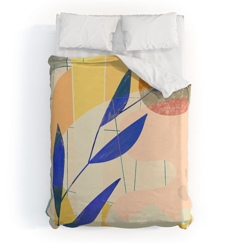 Sewzinski Shapes and Layers 9 Duvet Cover