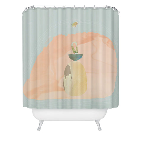 Sewzinski Shelter and Protect Shower Curtain