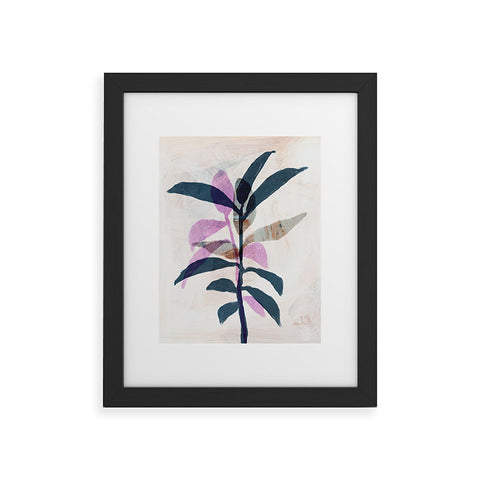 Sewzinski Simple Leaves Framed Art Print