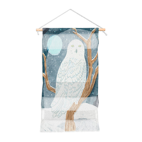 Sewzinski Snowy Owl at Night Wall Hanging Portrait