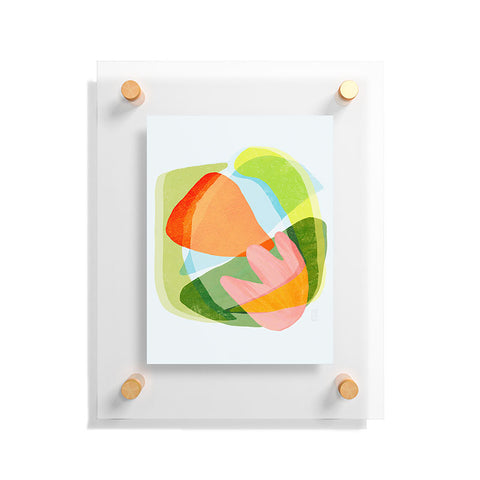 Sewzinski Spring Salad Abstract Floating Acrylic Print