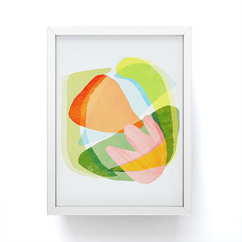 Sewzinski Spring Salad Abstract Framed Mini Art Print