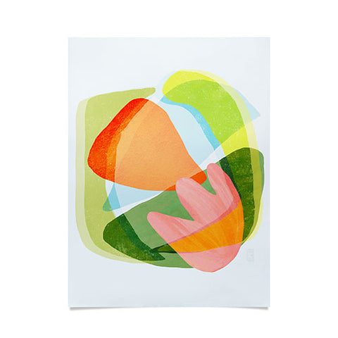 Sewzinski Spring Salad Abstract Poster