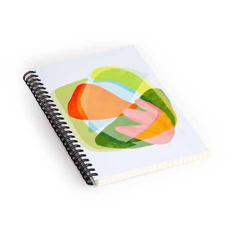 Sewzinski Spring Salad Abstract Spiral Notebook