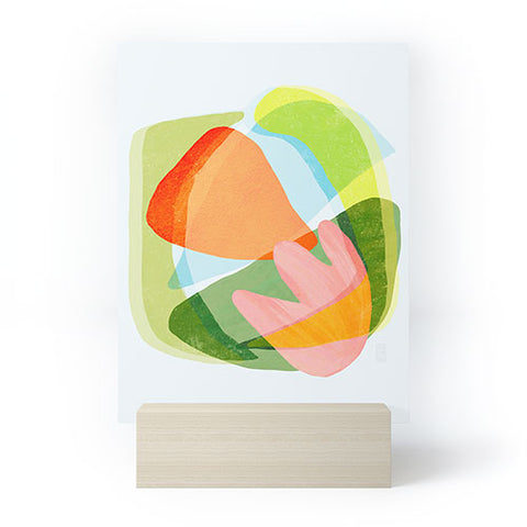 Sewzinski Spring Salad Abstract Mini Art Print