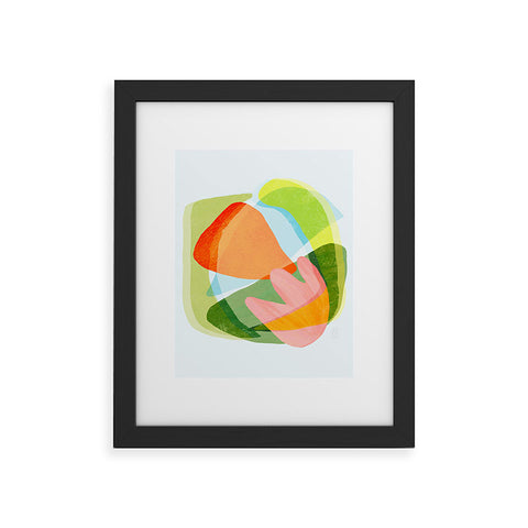 Sewzinski Spring Salad Abstract Framed Art Print