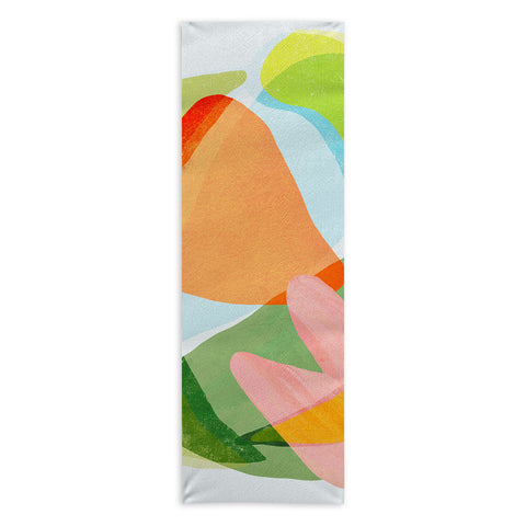 Sewzinski Spring Salad Abstract Yoga Towel