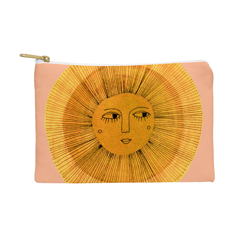 Sewzinski Sun Drawing Gold and Pink Pouch