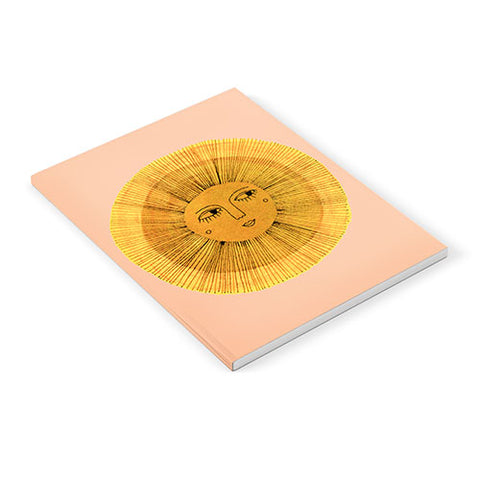 Sewzinski Sun Drawing Gold and Pink Notebook