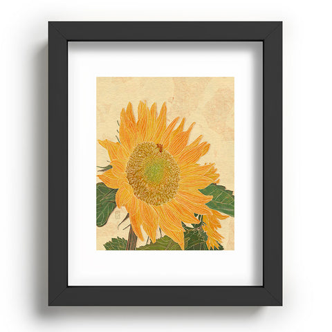 Sewzinski Sunflower and Bee Recessed Framing Rectangle