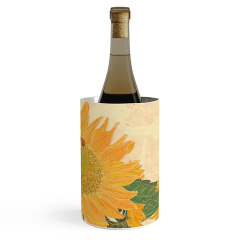 Sewzinski Sunflower and Bee Wine Chiller