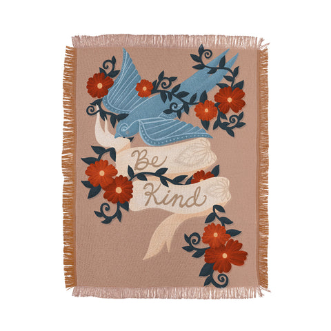 Sewzinski Thoughtful Bird Throw Blanket