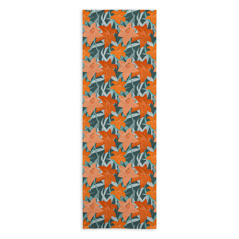 Sewzinski Tiger Lilies Yoga Towel