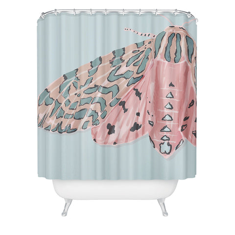 Sewzinski Tiger Moth Shower Curtain